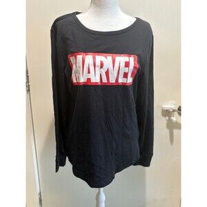 NWT marvel women’s long sleeve t-shirt Amazon Essentials black L